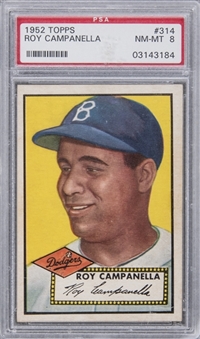 1952 Topps #314 Roy Campanella – PSA NM-MT 8